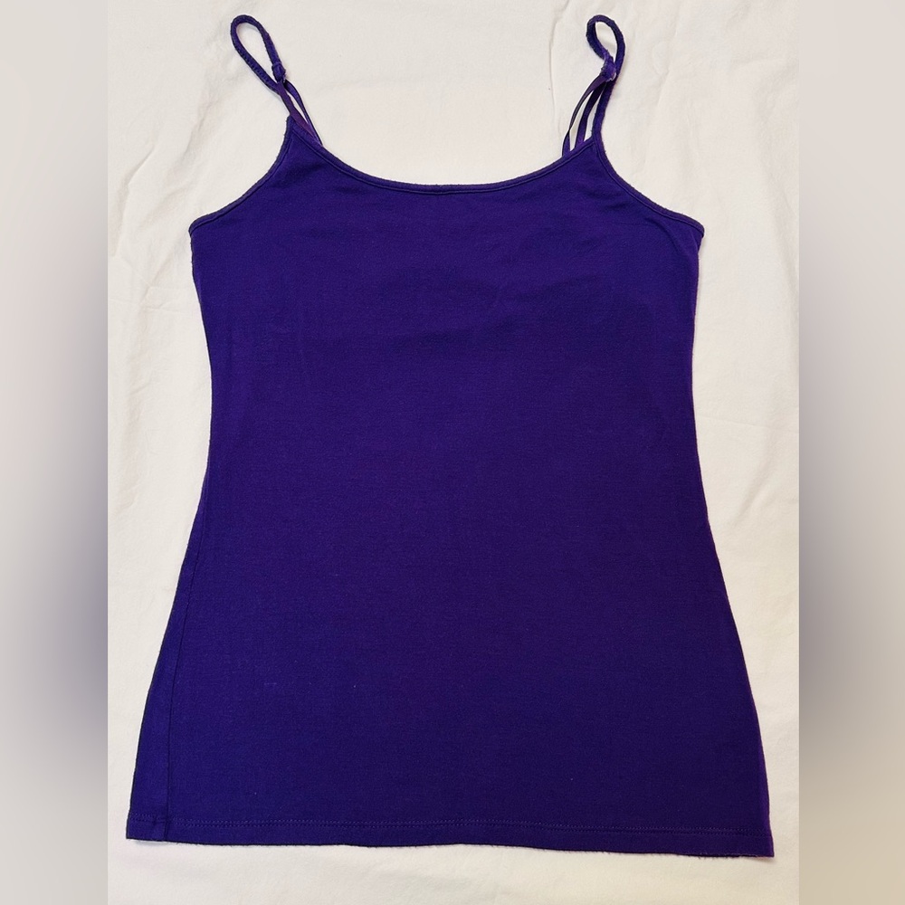 Gilligan & O'Malley Deep Purple Double-Strap Camisole